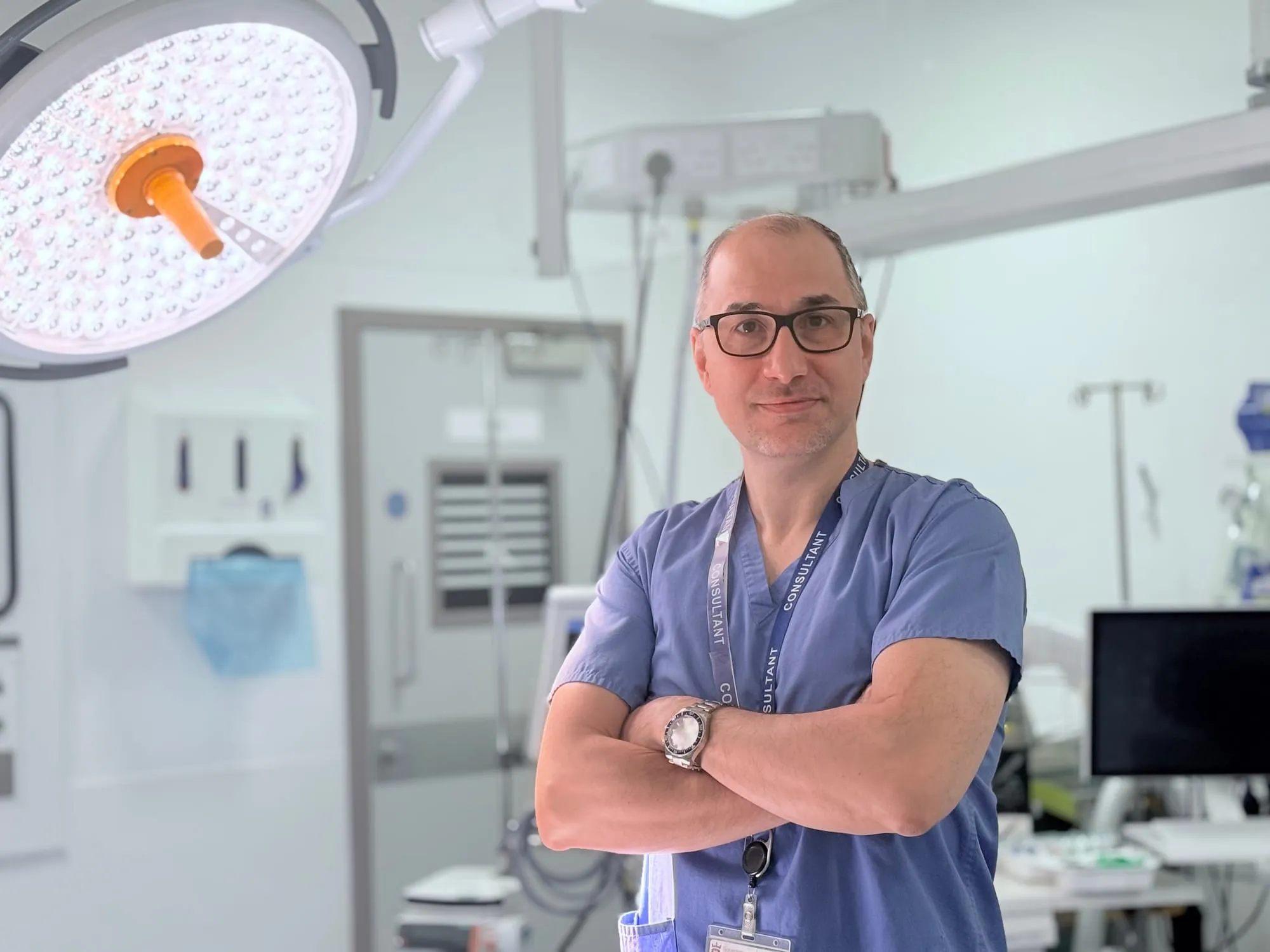Portrait of Mr Mokhamed Orabi at Jersey General Hospital